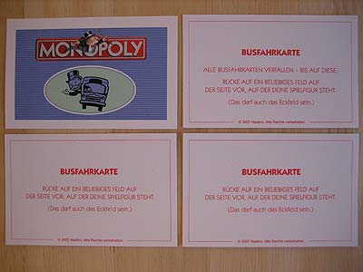 Monopoly - Die Mega Edition - Busfahrkarten