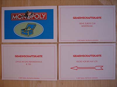 Monopoly Gemeinschaftskarten