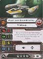 Star Wars X-Wing Miniaturen-Spiel - Erweiterung-Pack - Y-Wing - Schiffskarte - Pilot der Gold-Staffel