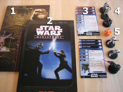 Star Wars Miniatures - Starter Set - Spielmaterial